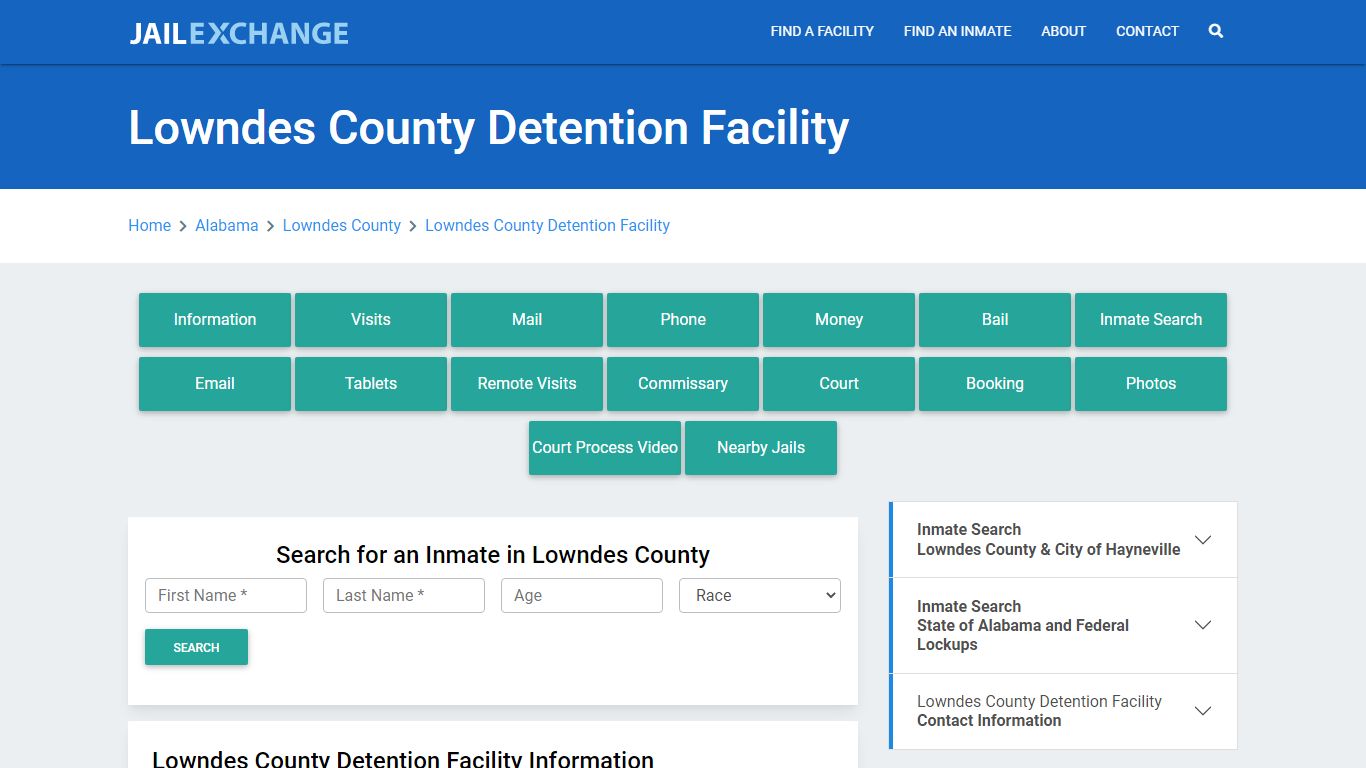 Lowndes County Detention Facility - Jail Exchange