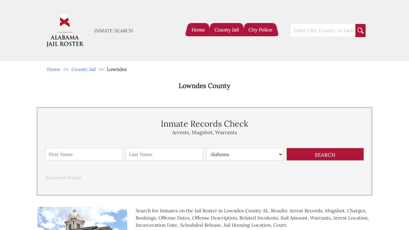 Lowndes County - Alabama Jail Inmate Search